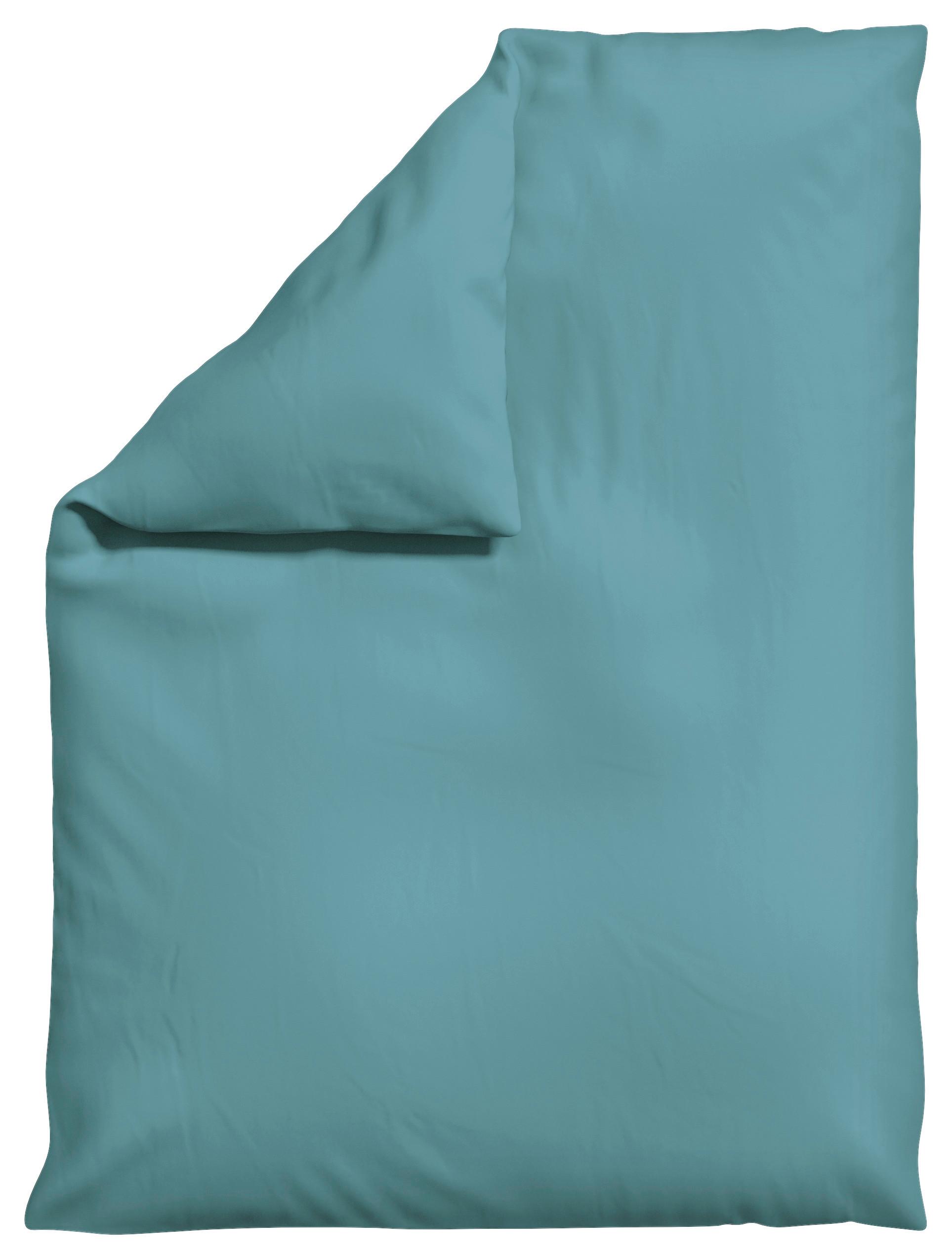 Bettdeckenbezug Woven Satin Pastellblau ca. 155x220cm - Pastellblau, Basics, Textil (155/220cm) - Schlafgut