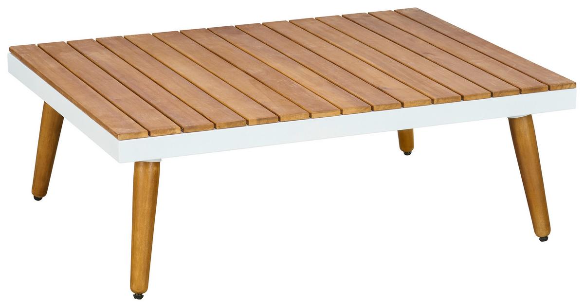 Lounge Garnitura Madeira, Bela, Siva, Les Akacije - temno siva/bela, Moderno, kovina/tekstil (90/30/70cm) - Beldano