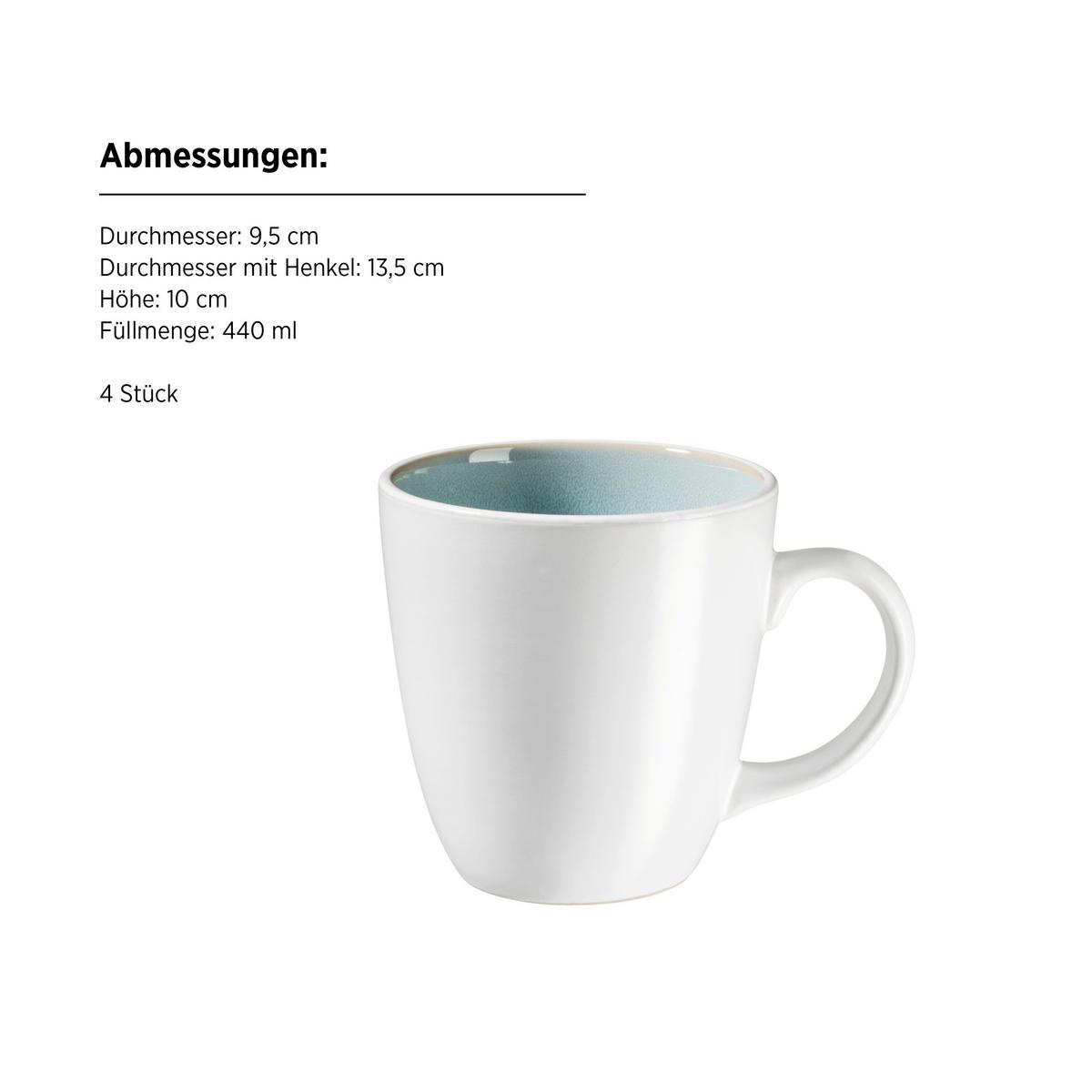 SET DE VAISSELLE 934500 KOMBISERVICE ELEA 16TLG - vert clair, Basics, céramique - Mäser