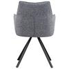 STOL MED ARMSTÖD MARIAN - grå/svart, Design, metall/trä (56/89/61cm) - Mömax