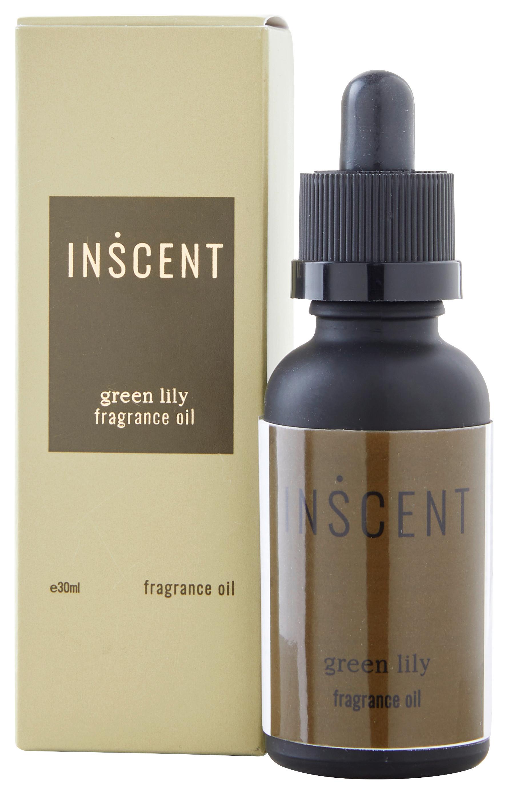 Parfümöl Green Lily ca. 30ml - Dunkelgrün/Schwarz, Design, Glas (0,03l) - Inscent