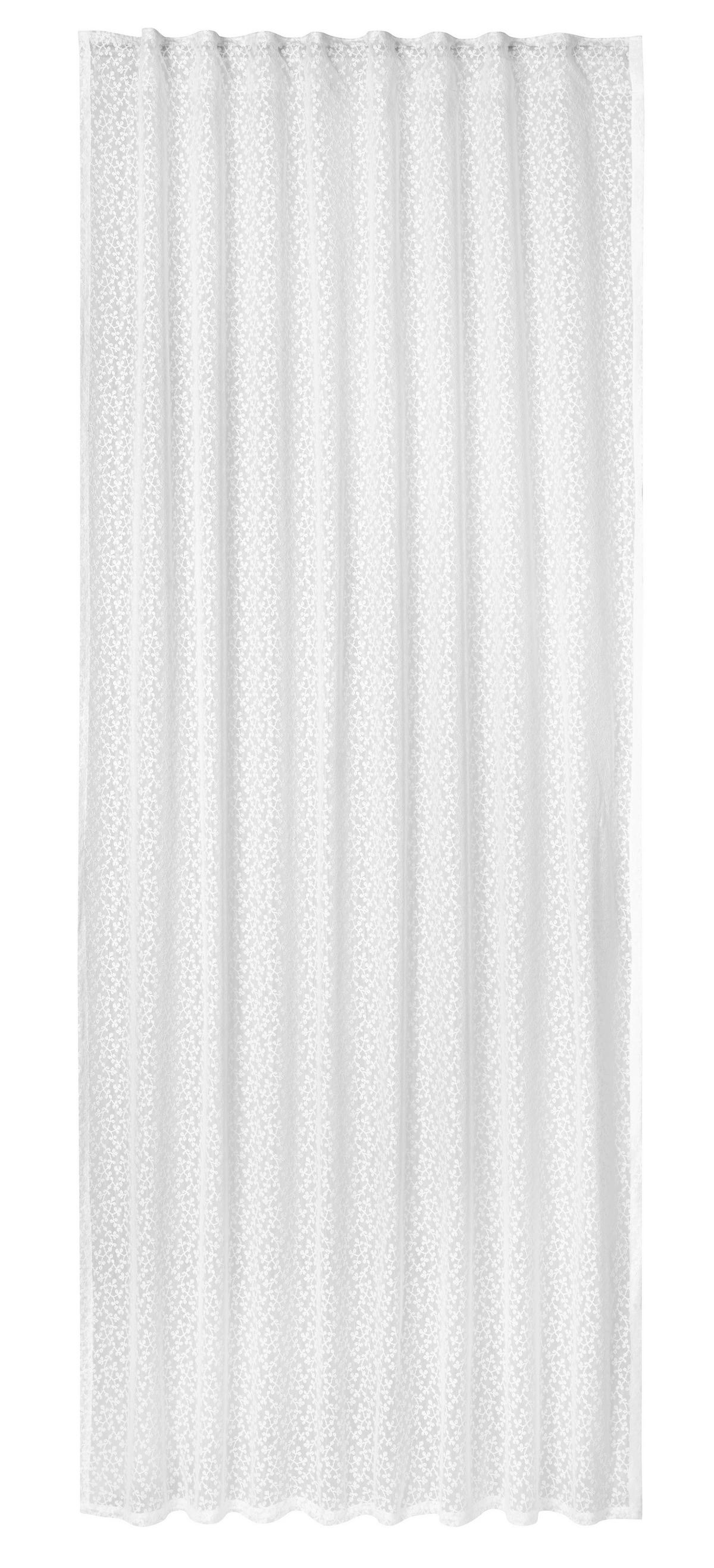 Končana Zavesa Tilda - bela, Romantika, tekstil (140/245cm) - Mömax