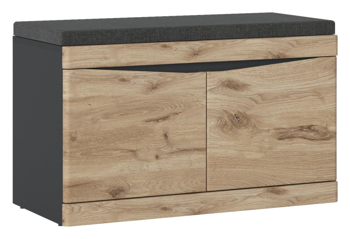 Bancă pentru hol SPRING - Modern, material pe bază de lemn (86/49/39,9cm) - Modern Living