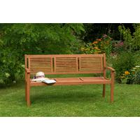 Gartenbank Cordoba aus Eukalyptus Natur - Naturfarben, Basics, Holz (160/90/58cm) - Gardenson