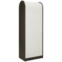 Rolloschrank in Schwarz/Weiss - Weiss/Schwarz, Modern, Holzwerkstoff/Kunststoff (69/192/44cm) - Mömax