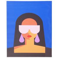 Bild Zuria I Blau/Schwarz ca. 40x50cm - Blau/Schwarz, MODERN, Holz (40,3cm) - Mömax