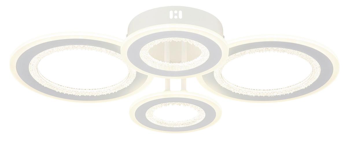 Led-deckenleuchte 67372-54 Anthony - Klar/Weiss, Design, Kunststoff/Metall (59/42/12cm) - Globo