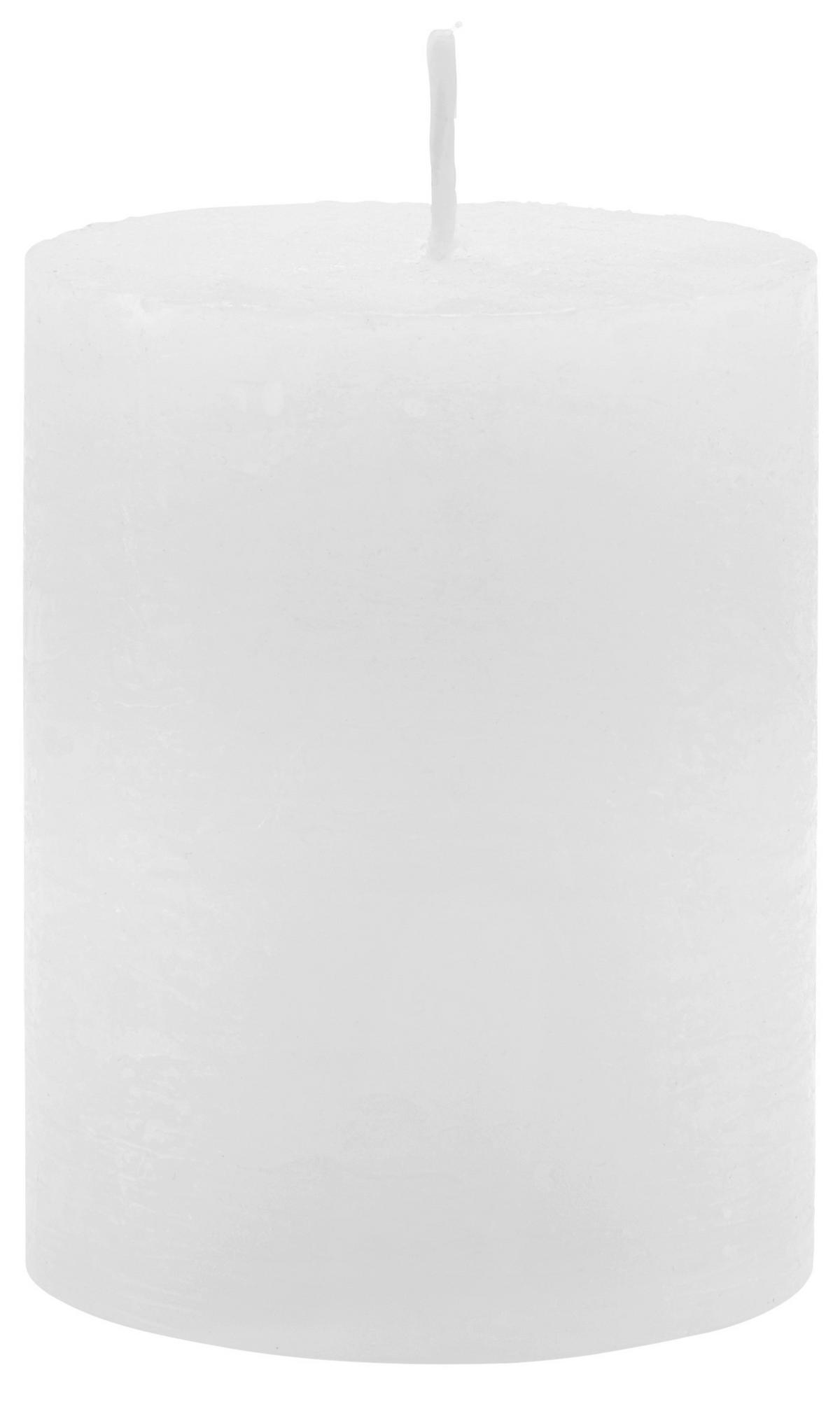 Tömbgyertya Lia - fehér, Modern (6,8/9cm) - Premium Living