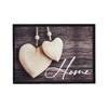 Fußmatte Home Love Wood in Braun/Beige ca. 50x70cm - Beige/Braun, Basics, Kunststoff (50/70cm) - Modern Living