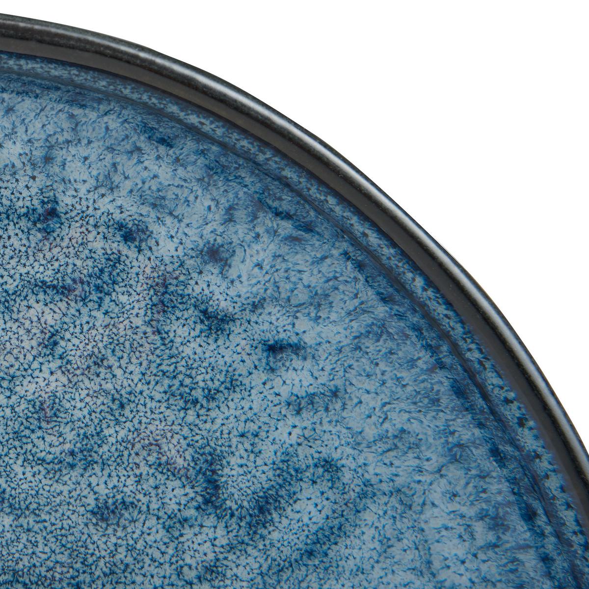 SERWIS OBIADOWO-ŚNIADANIOWY SØREN BLUE - niebieski, Trend, ceramika - Novel