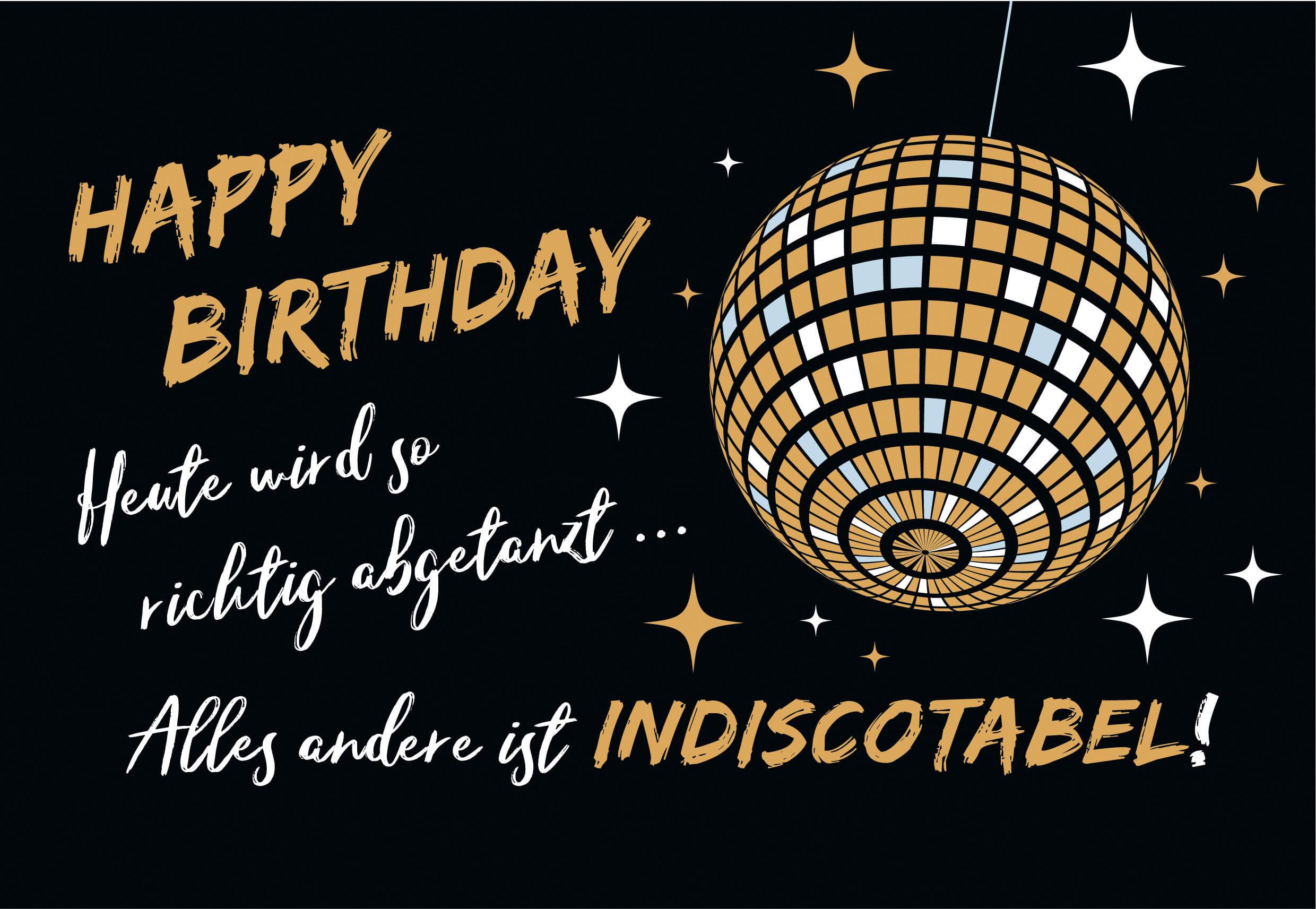 Glückwunschkarte Edelschwarz Multicolor - Basics, Papier (18/13cm)