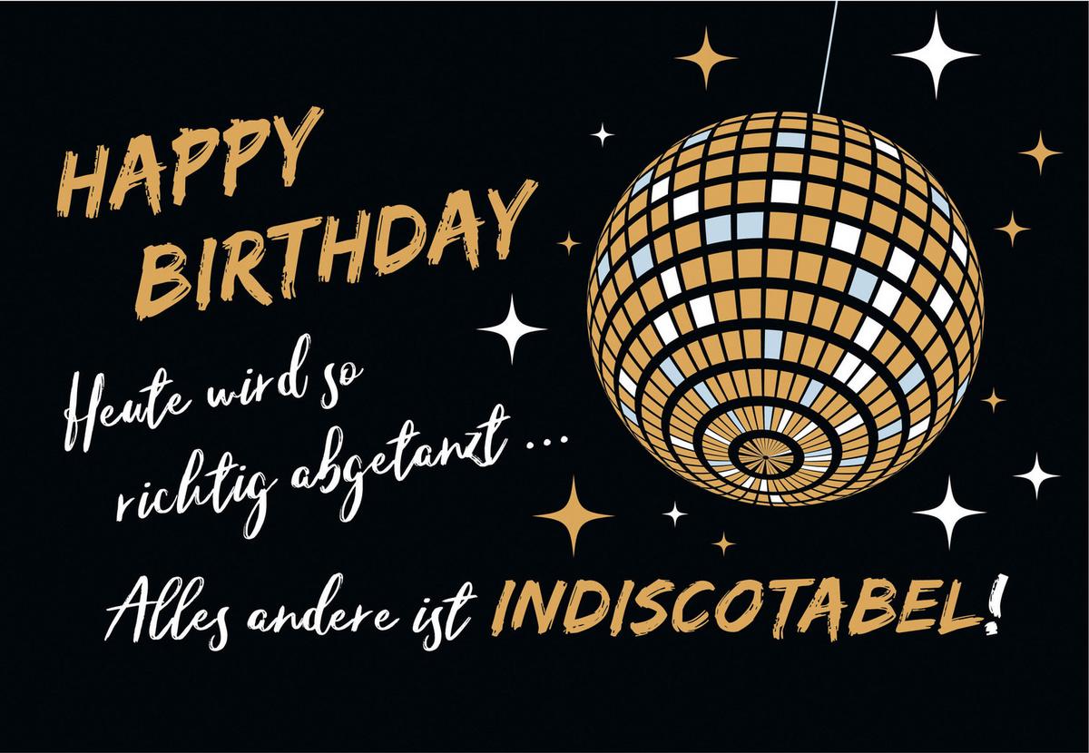 Glückwunschkarte Edelschwarz Multicolor - Basics, Papier (18/13cm)