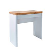 STOLIK NA LAPTOP CU-LIBRE 80 - kolor dębowy/biały, Design, materiał drewnopochodny/metal (79/44/76cm)