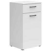 Kommode Multistauraum Weiß - Anthrazit/Schwarz, MODERN, Holzwerkstoff/Kunststoff (45/83/40cm) - Mömax