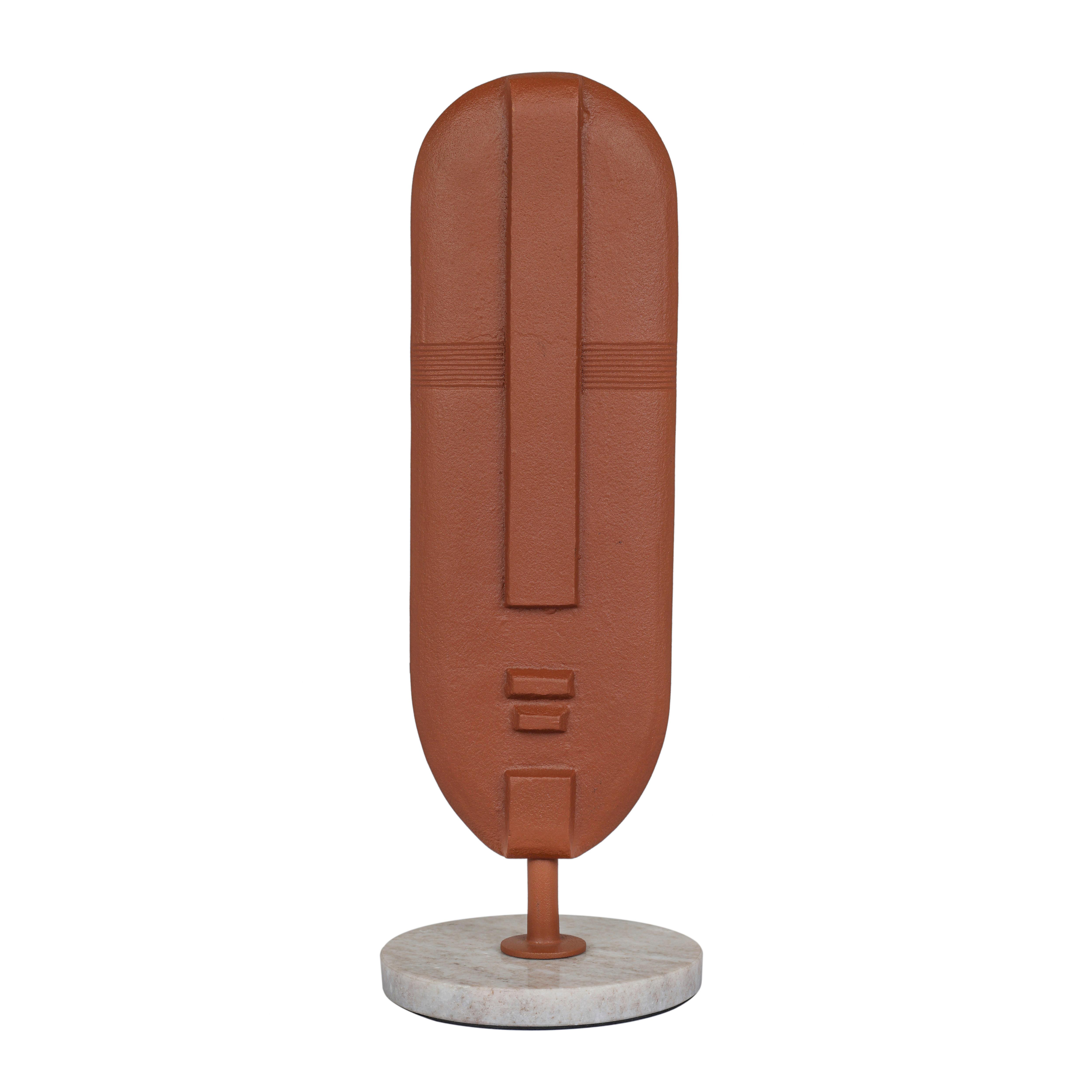 Skulptur Braun - Braun, Basics, Stein/Metall (13/37/13cm)