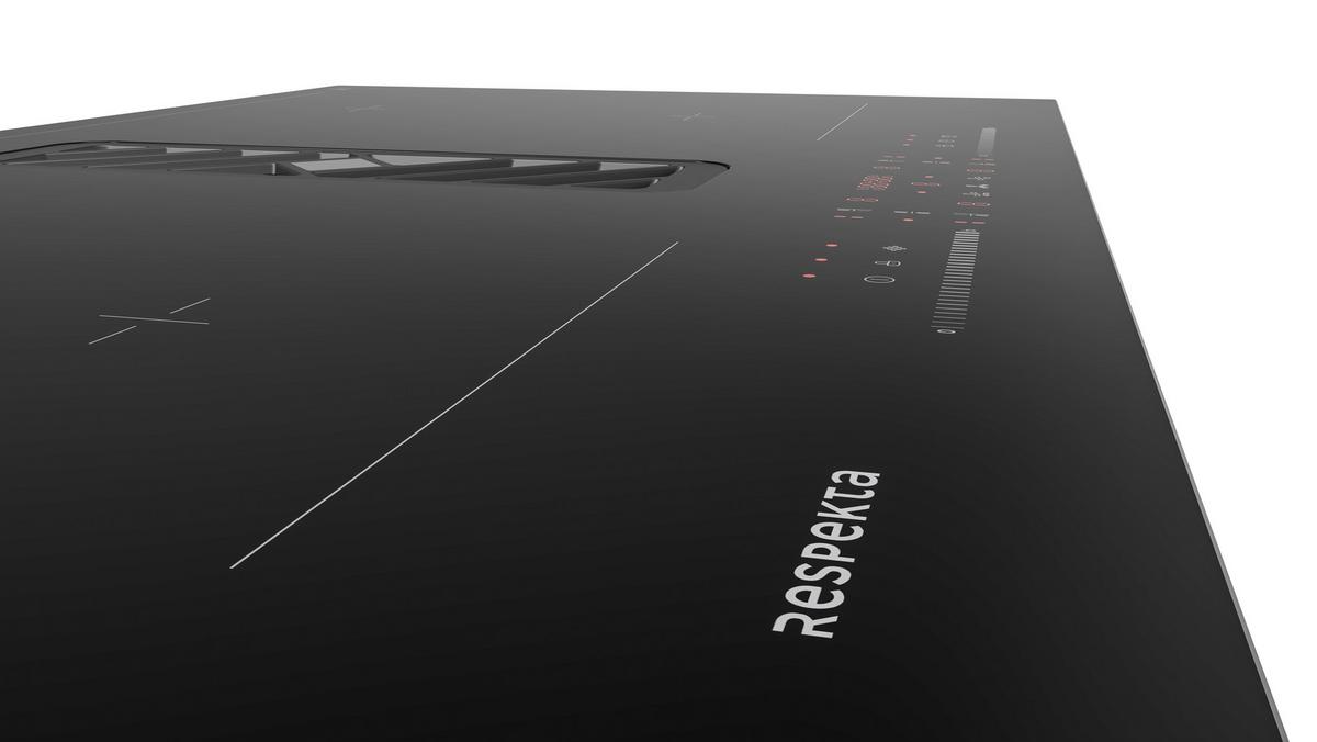Kochfeld-Dunstabzug-Kombi Respekta Calima Schwarz - Schwarz, Basics, Glas (83/20/51,5cm) - Respekta