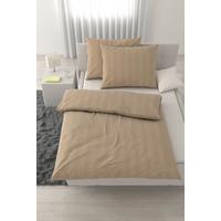 Lenjerie de pat, Xenia Streif 2x50x70/200x220 cm - bej, Modern, textil (200/220cm) - Premium Living