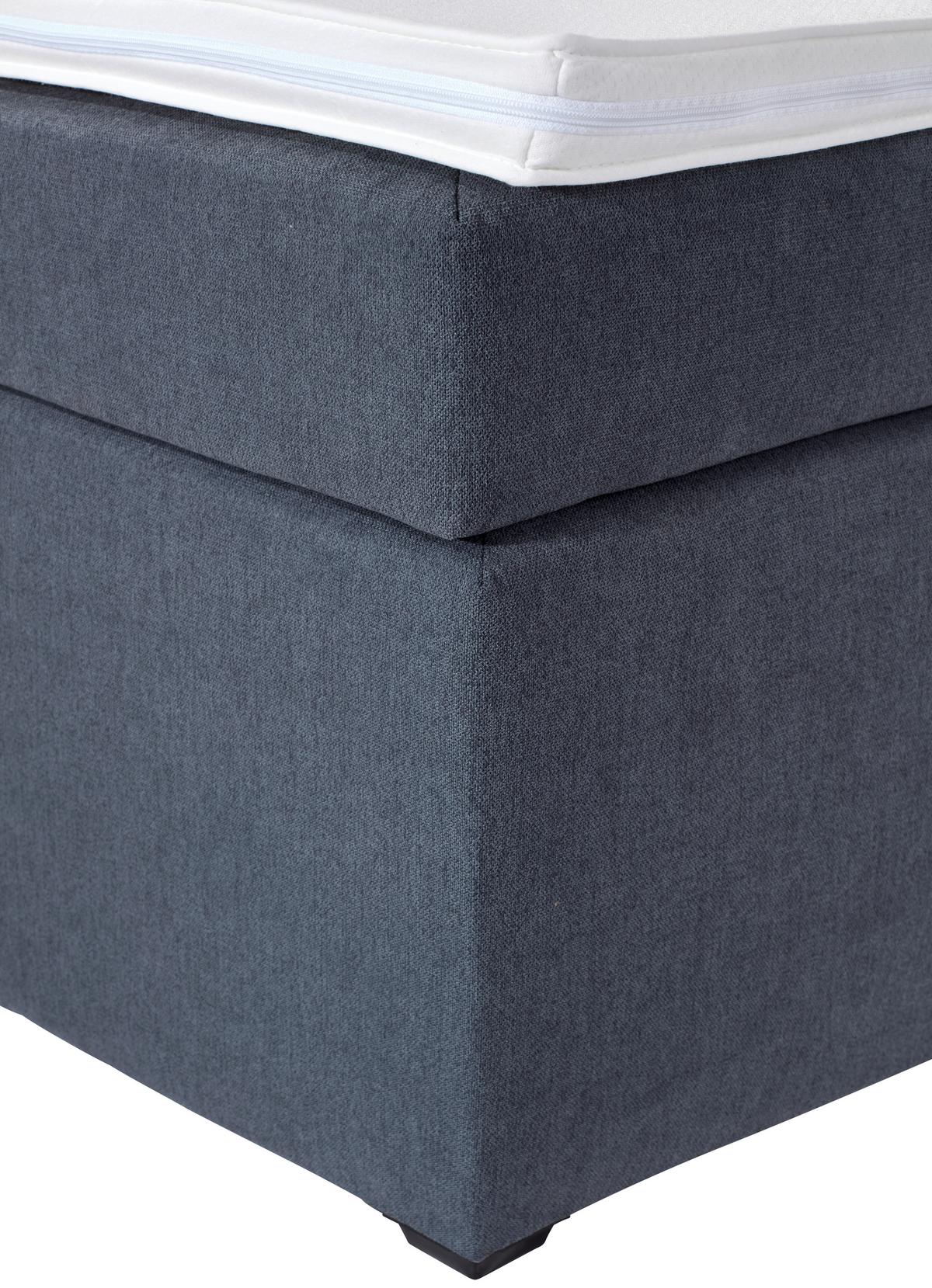 Boxspring Krevet Luminosa - crna/antracit, Moderno, tekstil/plastika (180/200cm)