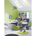 Kanapéágy Cloud - fekete/fehér, textil/fa (196/98/92cm) - MÖMAX modern living