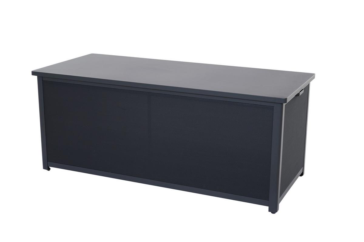 Kissenbox Sabano Anthrazit - Anthrazit, Basics, Kunststoff/Metall (79,3/75/181cm) - Siena Garden