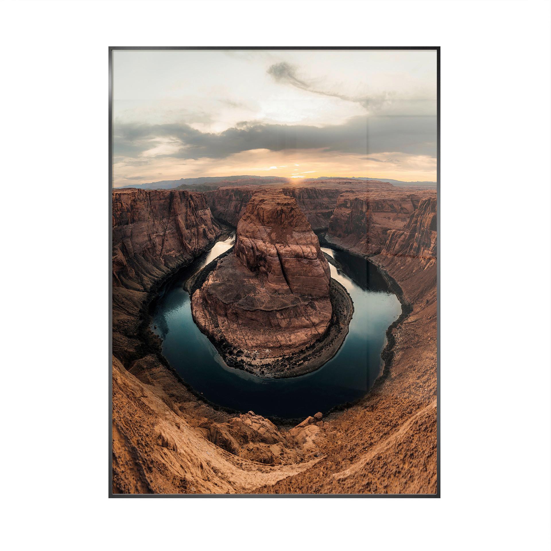 Glasbild Multicolor ca. 80x120cm - Multicolor, Basics, Glas/Holz (80/120cm)