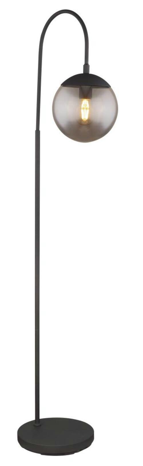 LAMPA ŁUKOWA 15830S1 BLAMA - czarny, Design, metal/szkło (39/25/150cm) - Globo