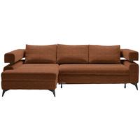 Kutna Garnitura Rosalie - konjak/crna, Konvencionalno, tekstil/metal (184/265cm) - Modern Living