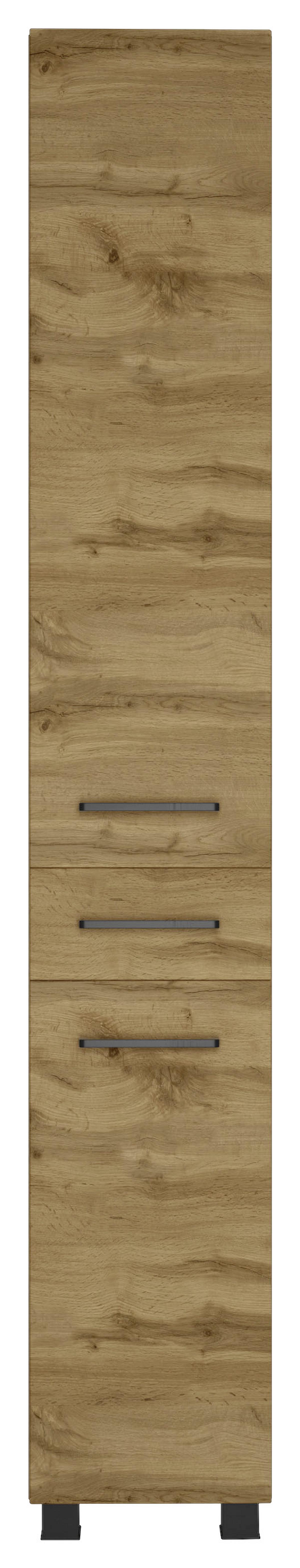 Badezimmer Manchester ca. 130 cm Eiche Wotan - Eichefarben/Weiß, MODERN, Holzwerkstoff/Stein (130cm) - Held