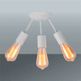 Deckenleuchte Yves max. 60 Watt - Weiß, MODERN, Metall (24/24/17,5cm) - Modern Living Deckenleuchte Yves max. 60 Watt - Weiß, MODERN, Metall (24/24/17,5cm) - Modern Living