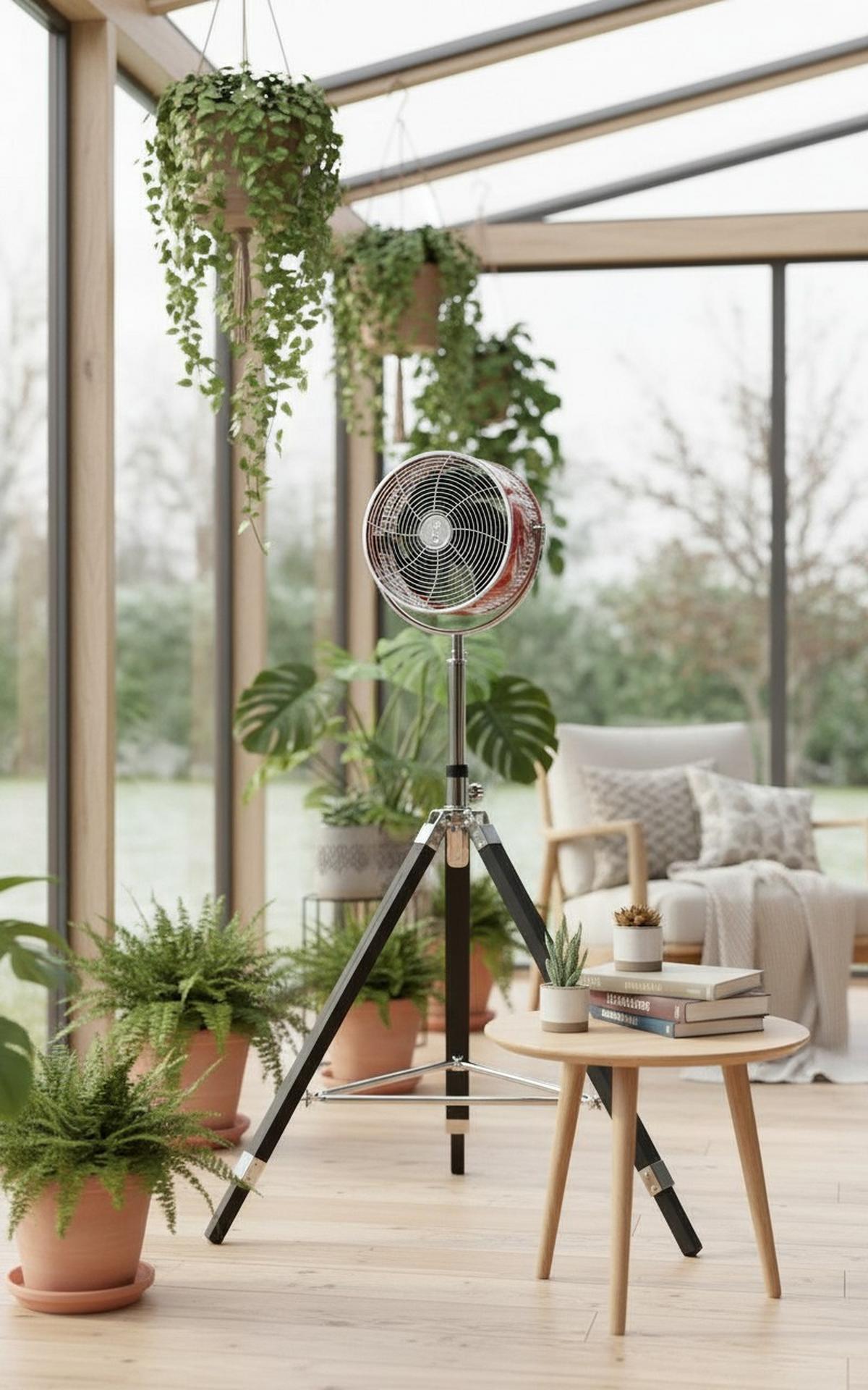 WENTYLATOR STOJĄCY COOLFAN XL COCA COLA - czerwony/czarny, Basics, metal/drewno (70/135/70cm)