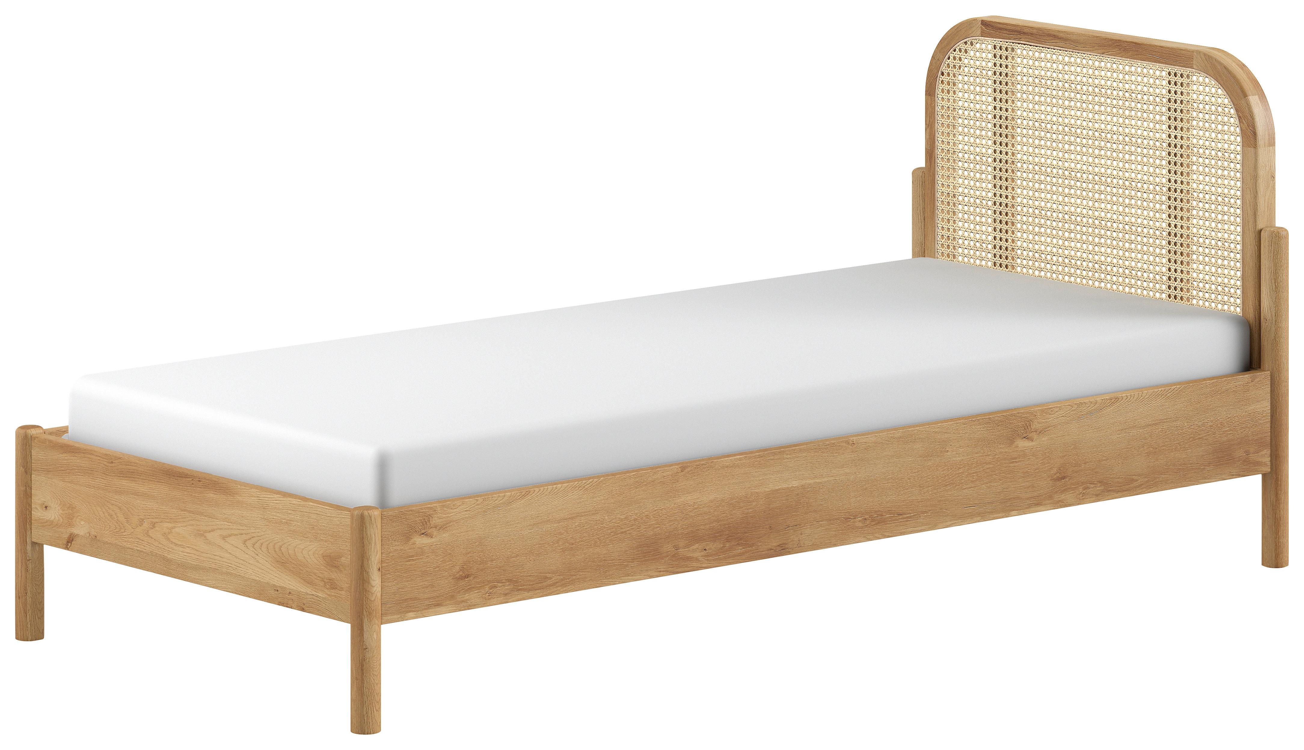 Bett Olive ca. 90x200 Eichefarben - Eichefarben, MODERN, Holz/Holzwerkstoff (90/200cm) - MID.YOU