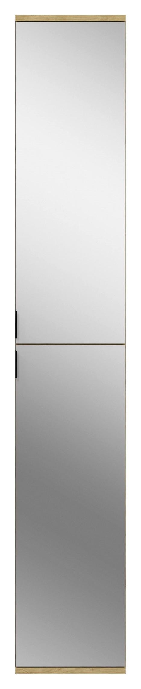 Dulap cu oglindă PROJEKT X - Konventionell, sticlă/material pe bază de lemn (30/193/34cm) - Modern Living