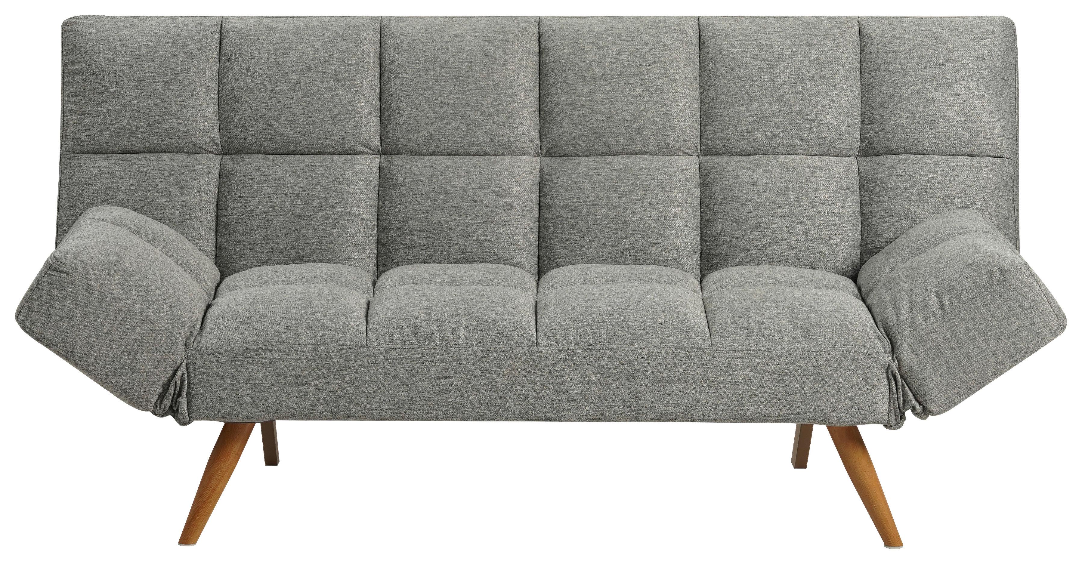 SOFA Z FUNKCJĄ SPANIA ASHTON - kolor naturalny/jasnoszary, Design, metal/tkanina (182/87/82cm) - Livetastic