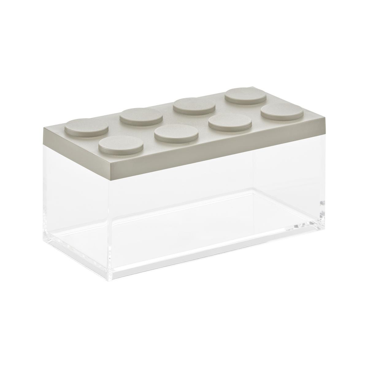 Vorratsdose Matea in Transparent/Braun ca. 1,5 l - Transparent/Graubraun, Kunststoff (10/20/10,5cm)