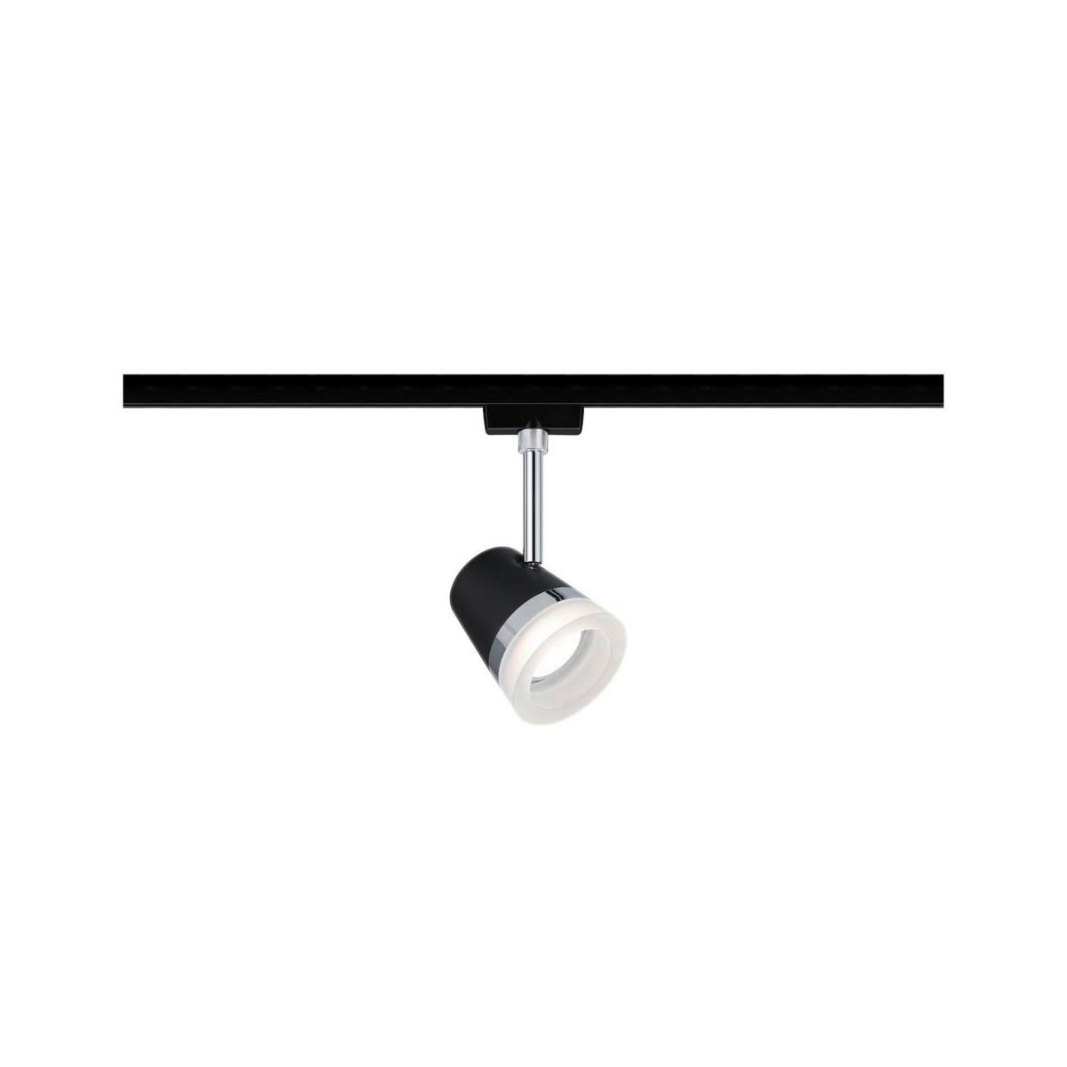LED-Deckenleuchte Urail Spot Cone max. 15 Watt - Chromfarben/Schwarz, Design, Kunststoff/Metall (18,0cm) - Paulmann