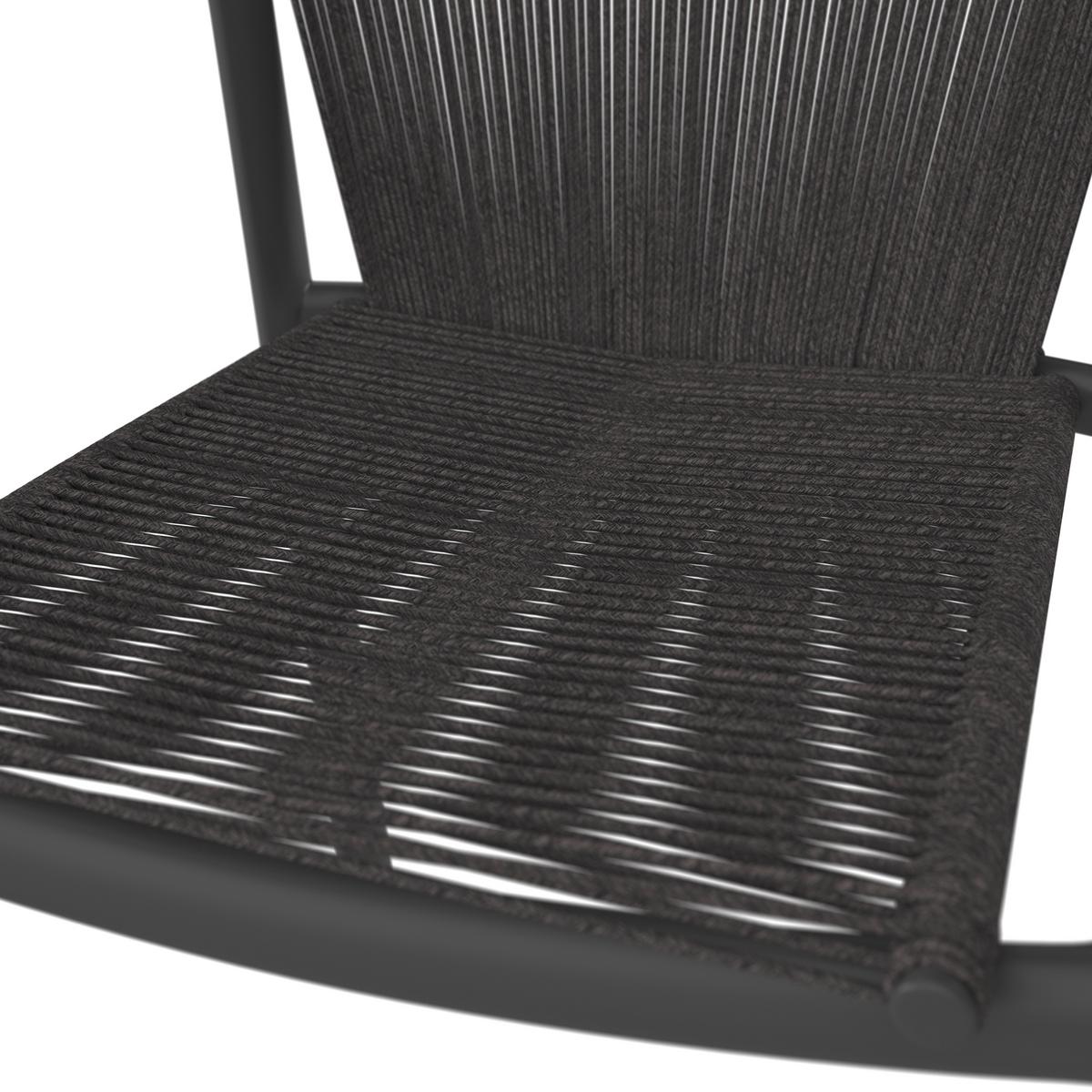 KRZESŁO OGRODOWE FERRARA - antracytowy, Modern, tworzywo sztuczne/metal (56/79/62cm) - Ambia Garden