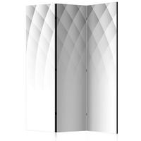 Paravan Structure Of Light, 3-Delni, Enostranski - bela/svetlo siva, Basics, tekstil/les (135/172/3cm) - artgeist