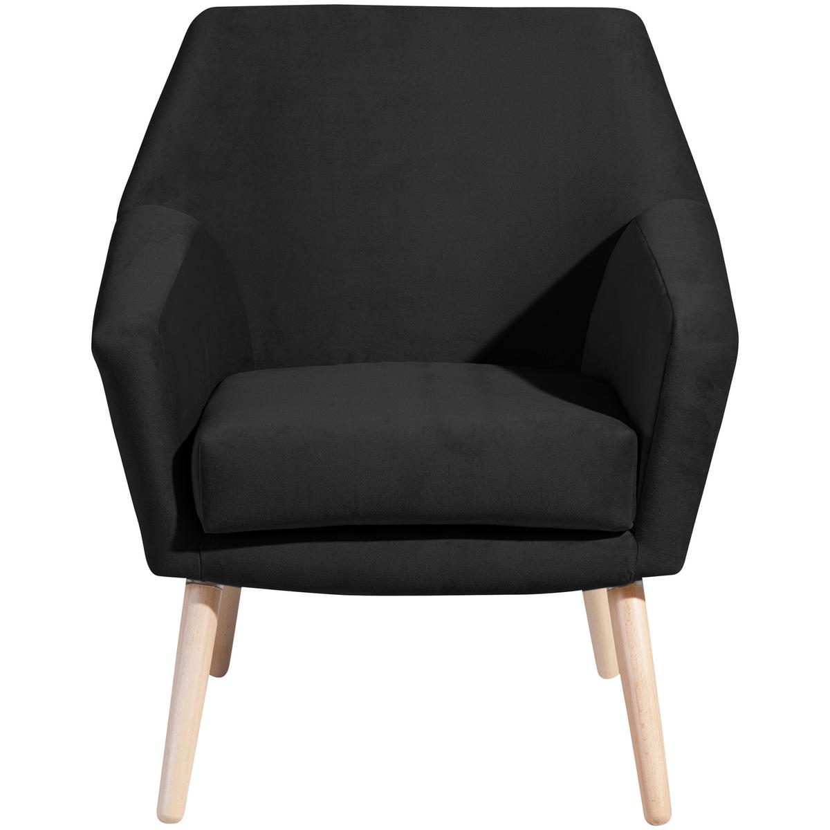 SESSEL ALEGRO - Buchefarben/Schwarz, Design, Holz/Textil (67/81/71cm) - Max Winzer