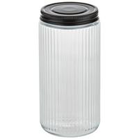 Ételtároló Doboz Jona - fekete/áttetsző, Modern, Üveg/fém (9/19,3cm) - Premium Living