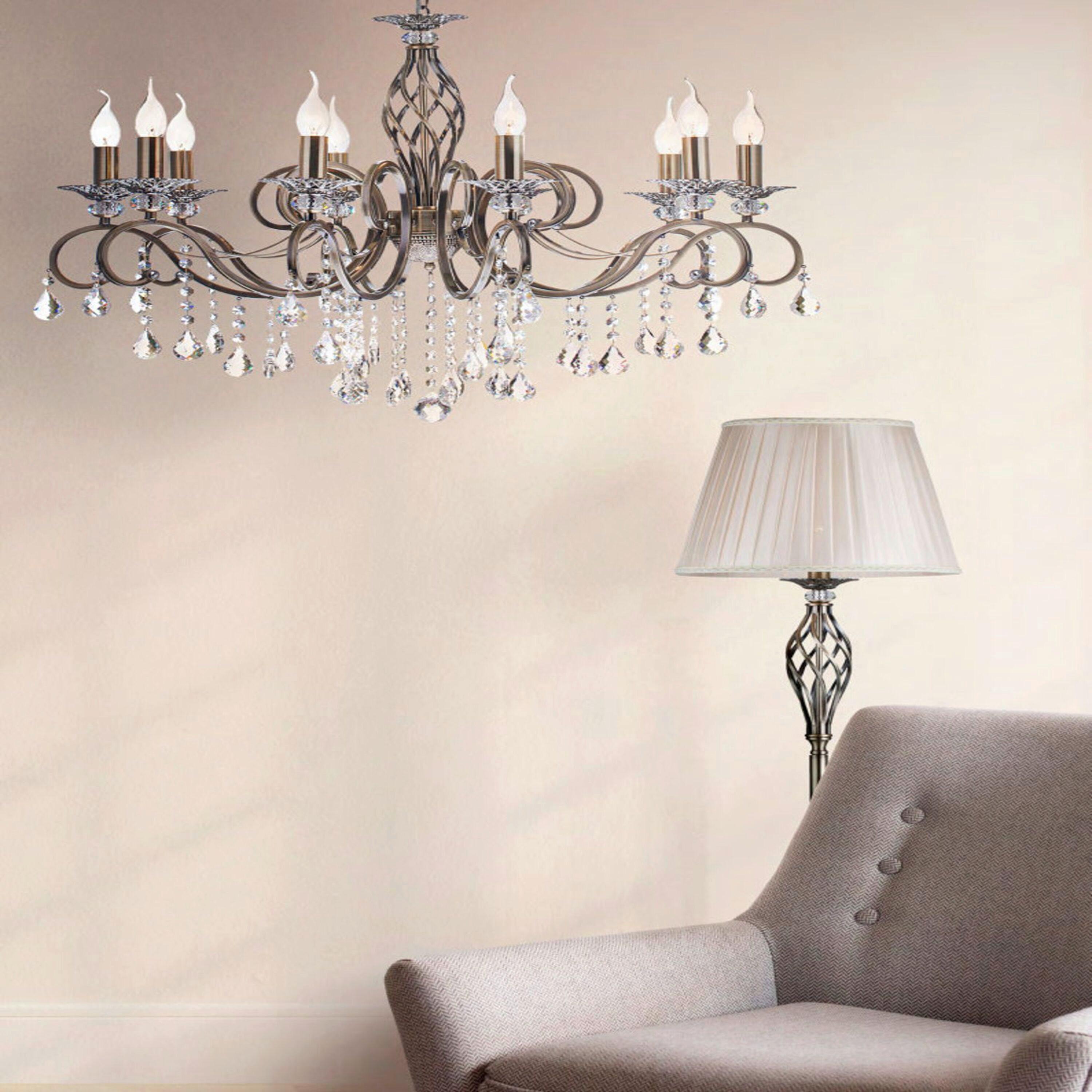 KRONLEUCHTER GRACE - Messingfarben, Basics, Glas/Metall (58/64/85cm) - MAYTONI