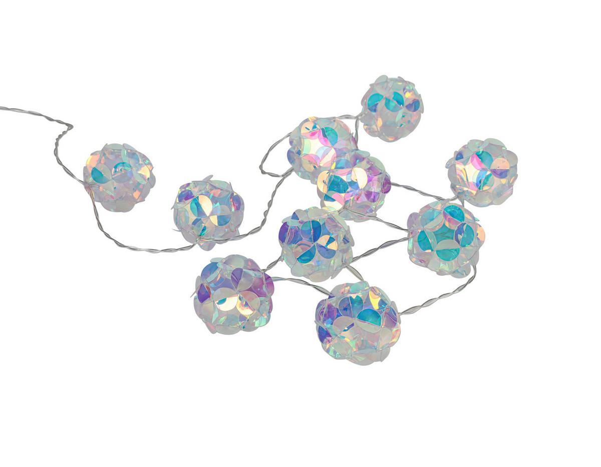 Lichterkette Liebe Perlmutt max. 0,3 Watt - Transparent/Perlmutt, MODERN, Kunststoff (165cm) - Mömax