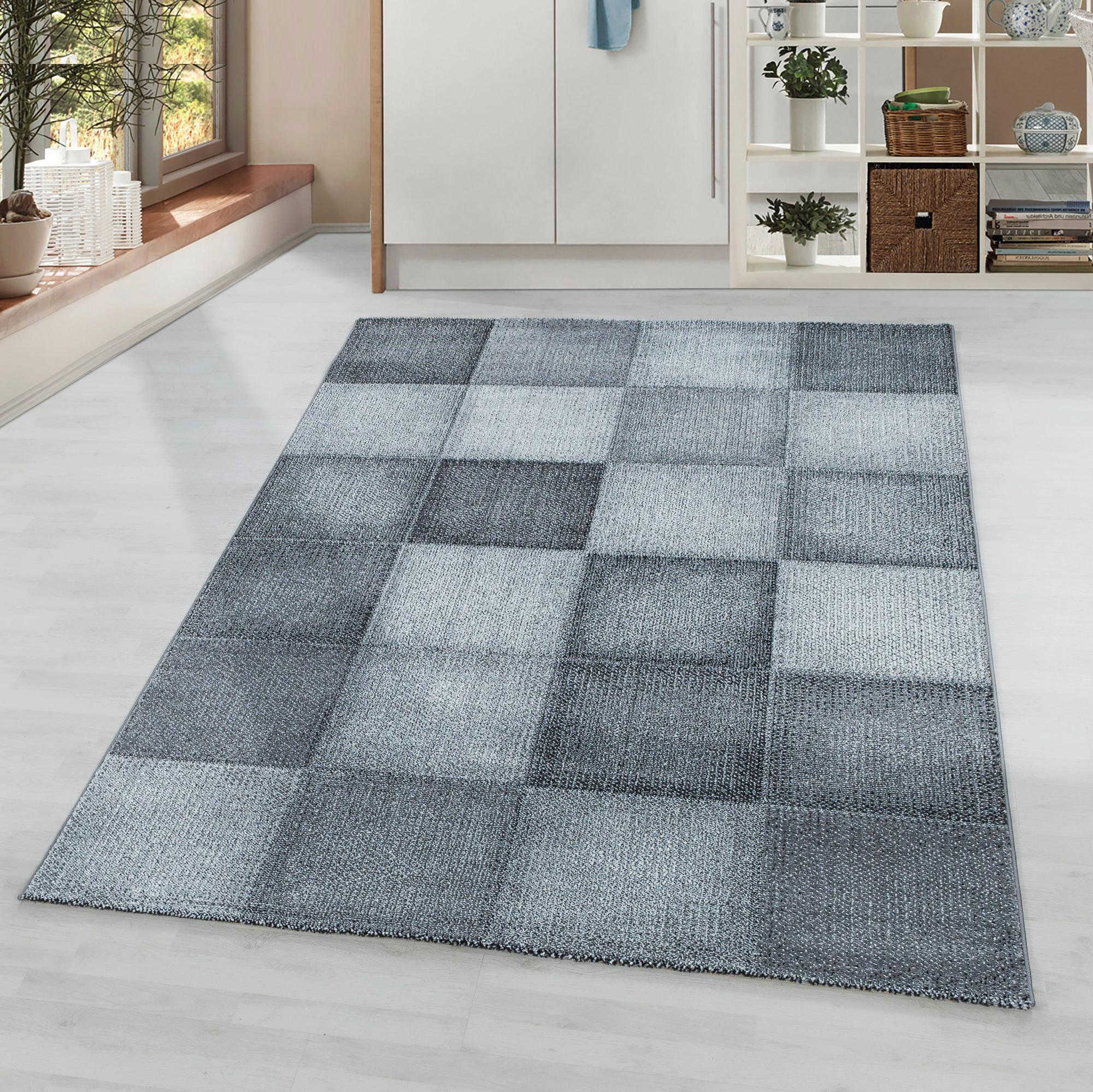 Webteppich Ottawa Grau ca. 80x250cm - Grau, Design, Textil (80/250cm)