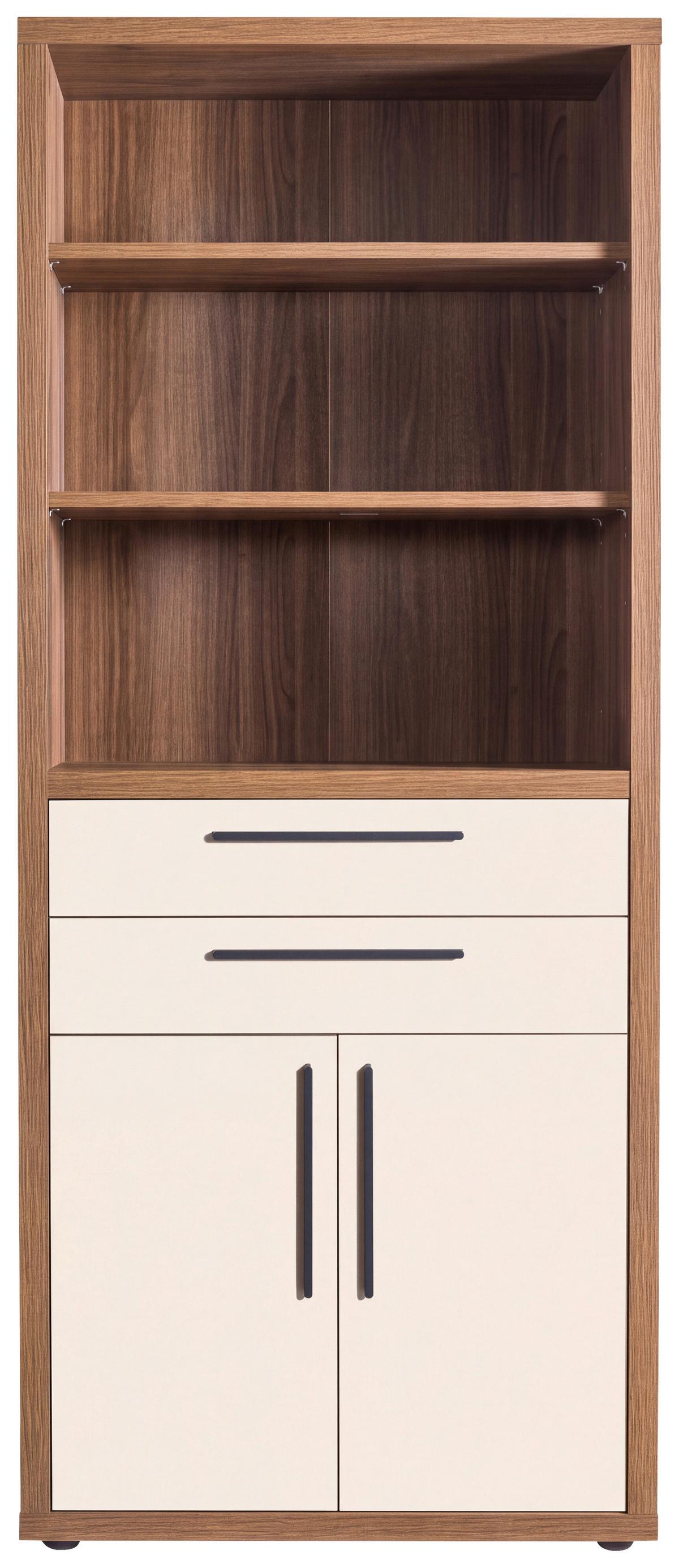 Polica Rilega - boje oraha, Moderno, drvni materijal (82,1/216,8/35,5cm) - Modern Living