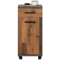 Spodnja Omarica Veris -Top-, Temno Siva, Rjava - temno siva/črna, Konvencionalno, kovina/umetna masa (40/91/35cm) - Mömax