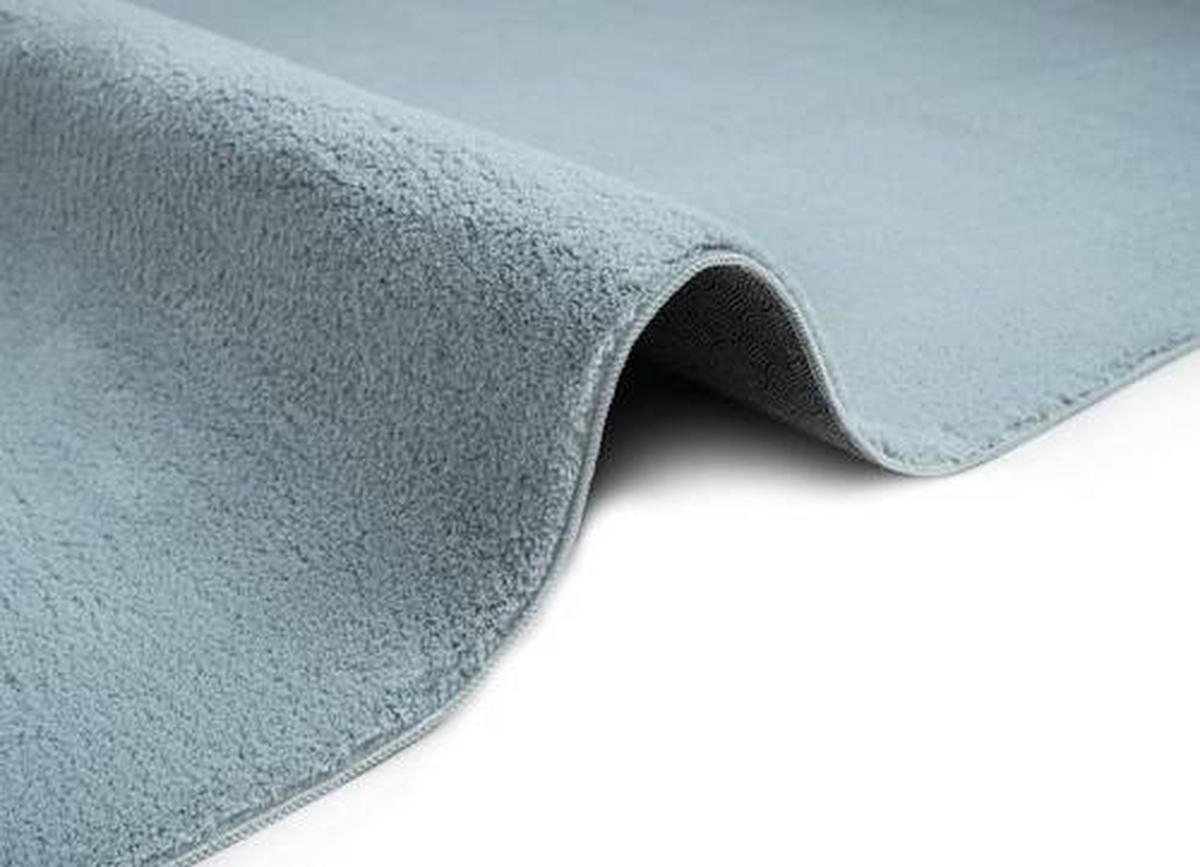 Fellteppich Loft Blau ca. 120x160cm - Blau, KONVENTIONELL, Textil (120/160cm) - Novel