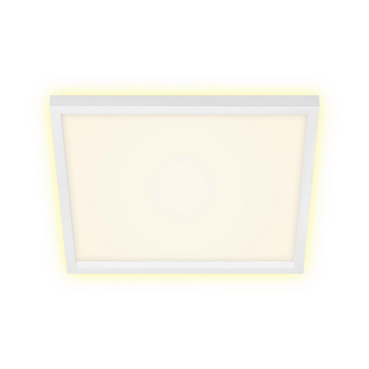 LED-Deckenleuchte Cadre Weiß max. 22 Watt - Weiß, Basics, Kunststoff (42,2/42,2/4cm)