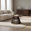 SOFFBORD ENNIO - valnötsfärgad, Modern, metall/trämaterial (80/40cm) - Bessagi Home