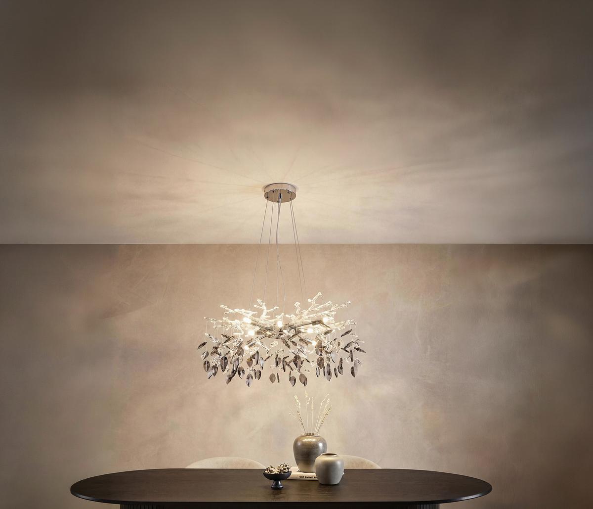 Kronleuchter 64133-8 - Design, Glas/Metall (61/61/120cm) - Globo