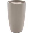 Blumentopf Mila aus Keramik - Taupe/Anthrazit, KONVENTIONELL, Keramik (16.5/16.5/29cm) - MÖMAX modern living