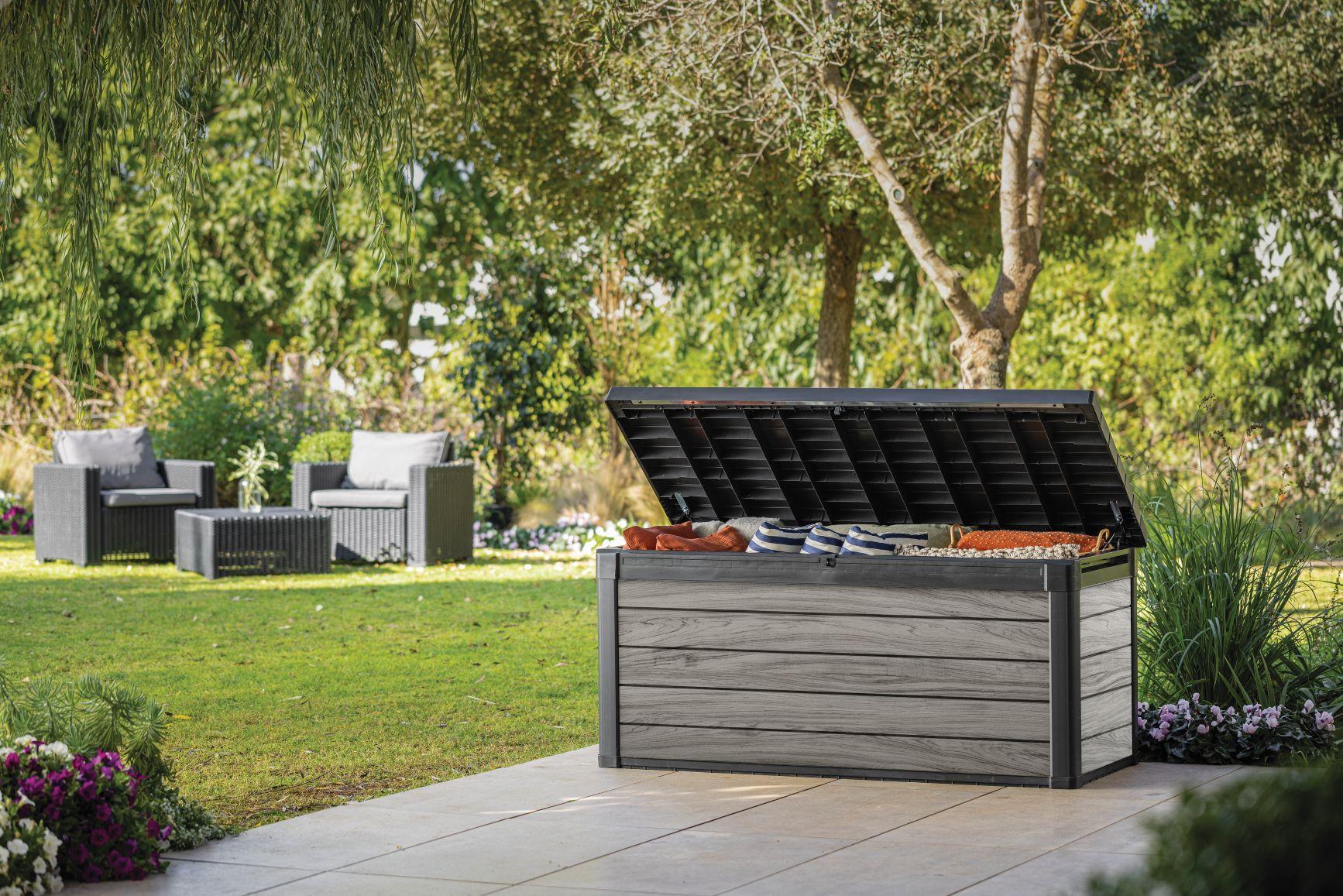 Párnatartó Láda Decocoat - szürke, műanyag (152/72,5/70cm) - Keter